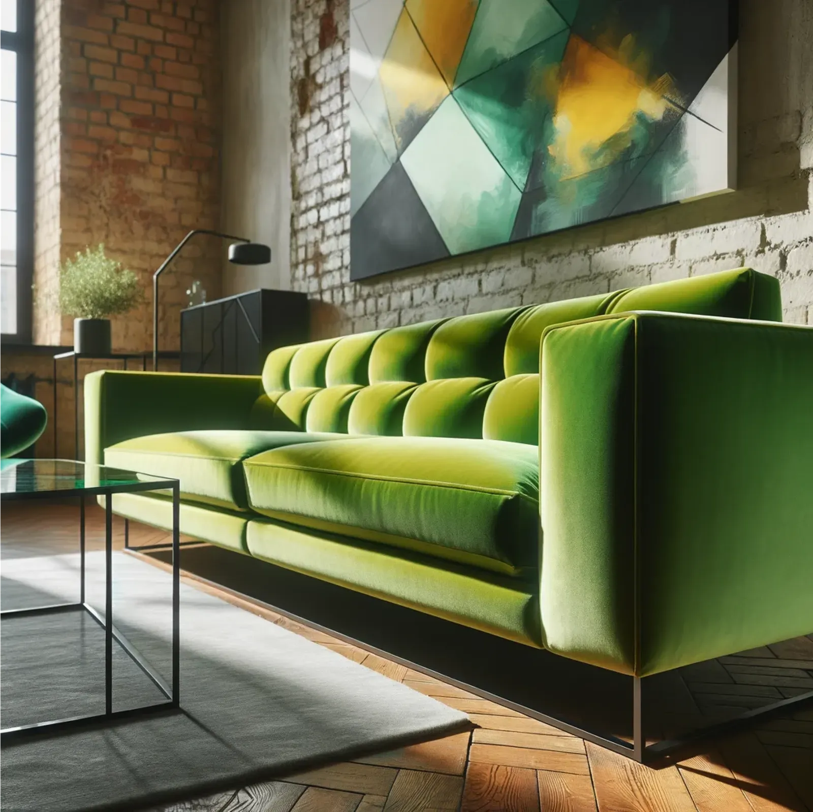 EmeraldComfort Fabric Sofa